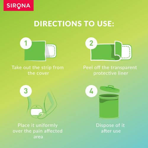 Sirona’s Beginner’s Hydrogel-Based Pain Relief Patch | Grocsy