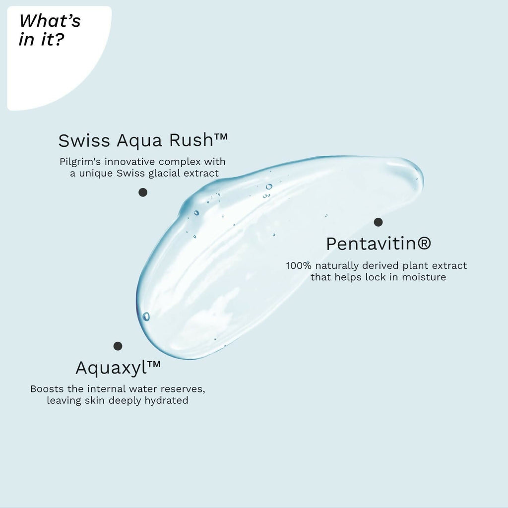 Pilgrim Swiss Aqua Rush Hydrating Face Wash, Refreshes Skin & Restores Hydration | Grocsy