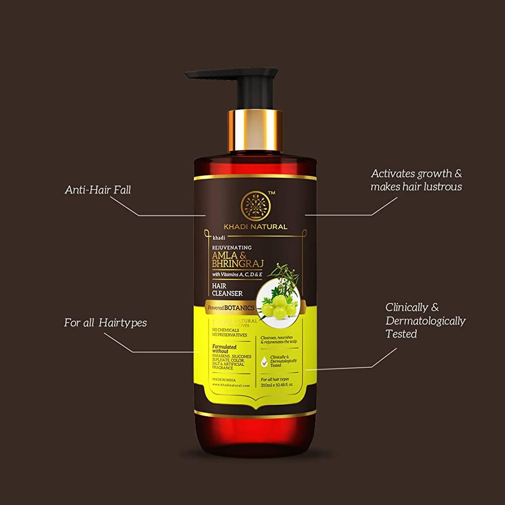 Khadi Natural Amla & Bhringraj Hair Cleanser | Grocsy