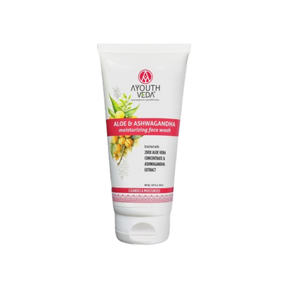 Ayouthveda Aloe & Ashwagandha Moiturizing Face Wash | Grocsy