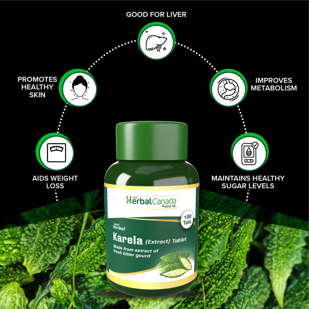 Herbal Canada Karela Tablets | Grocsy