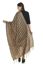 Mominos Fashion Moeza Handloom Cotton Coffee Color Dupatta | Grocsy
