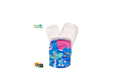 Kindermum Nano Aio Cloth Diaper With 2 Organic Cloth Inserts- Random Jungle For Kids | Grocsy