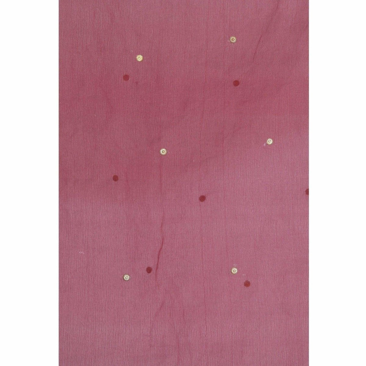 A R Silk Women's Stone Work Orgenza Cotton Mehroon Dupattas and Chunnis | Grocsy