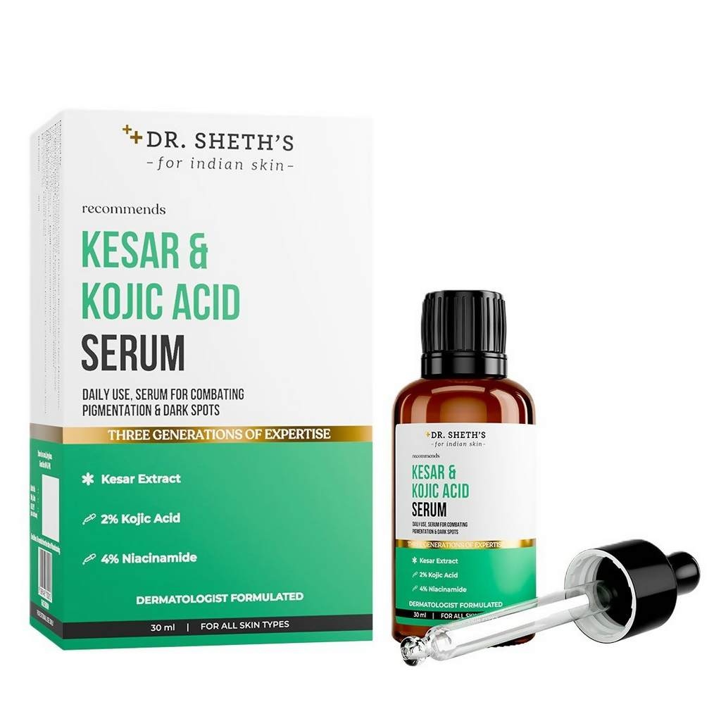 Dr. Sheth's Kesar & Kojic Acid Serum | Grocsy