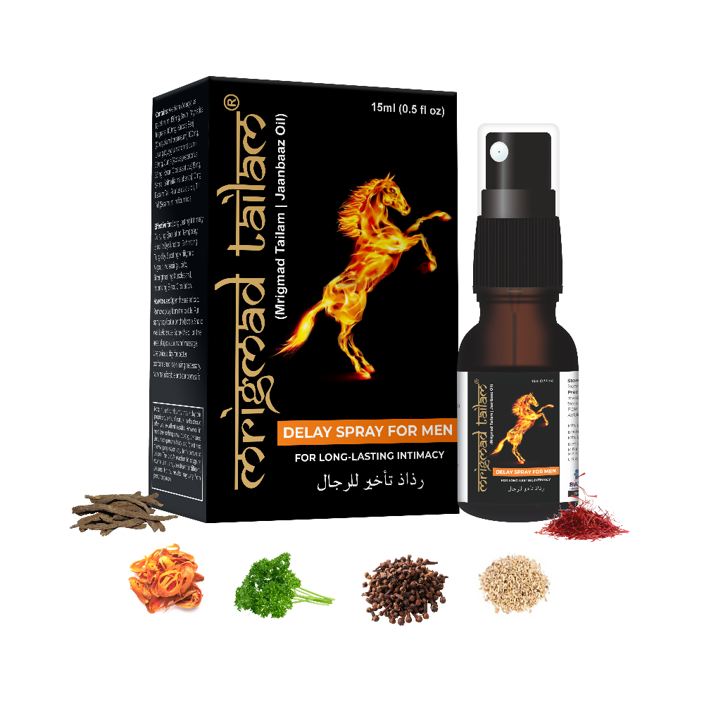 Satya Pharmaceuticals Ayurveda Mrigmad Tailam Delay Spray For Men | Grocsy