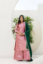 Teeya Creation Pink Viscose Jacquard Party Wear Designer Suit | Grocsy