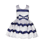 Asmaani Baby Girl's Multi-Color Satin Knee Length Frock (AS-DRESS-22008) | Grocsy