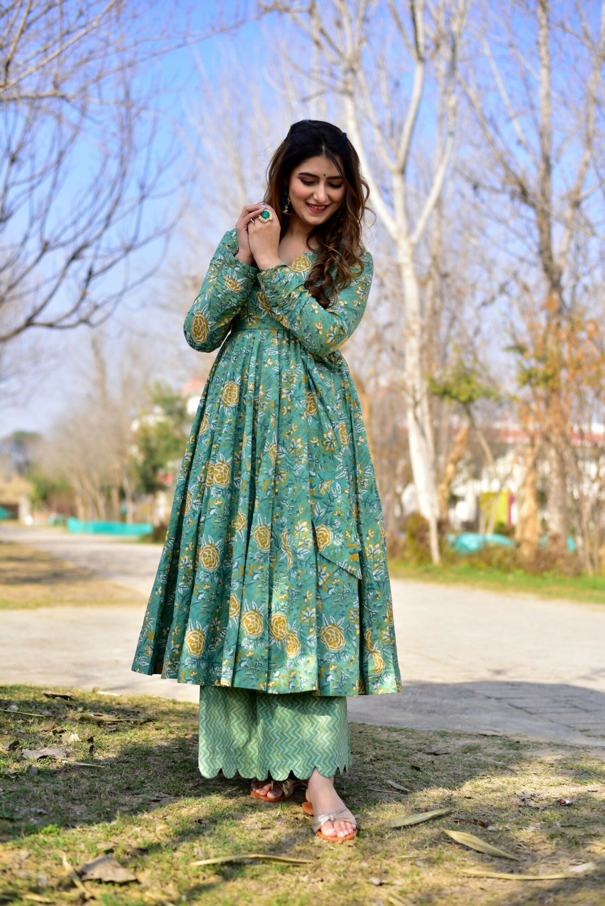 Aayaa Pure Cotton Silk Suit With Heavy Digital Print - Multi Color | Grocsy