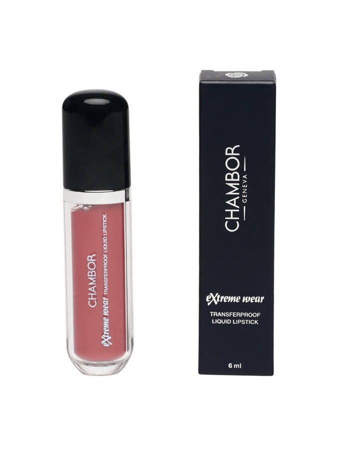 Chambor Extreme Wear Transferproof Liquid Lipstick - Rose Boudoir | Grocsy