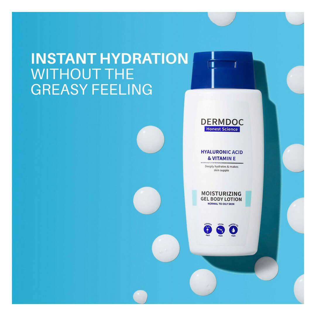 Dermdoc Hyaluronic Acid & Vitamin E Moisturizing Gel Body Lotion | Grocsy