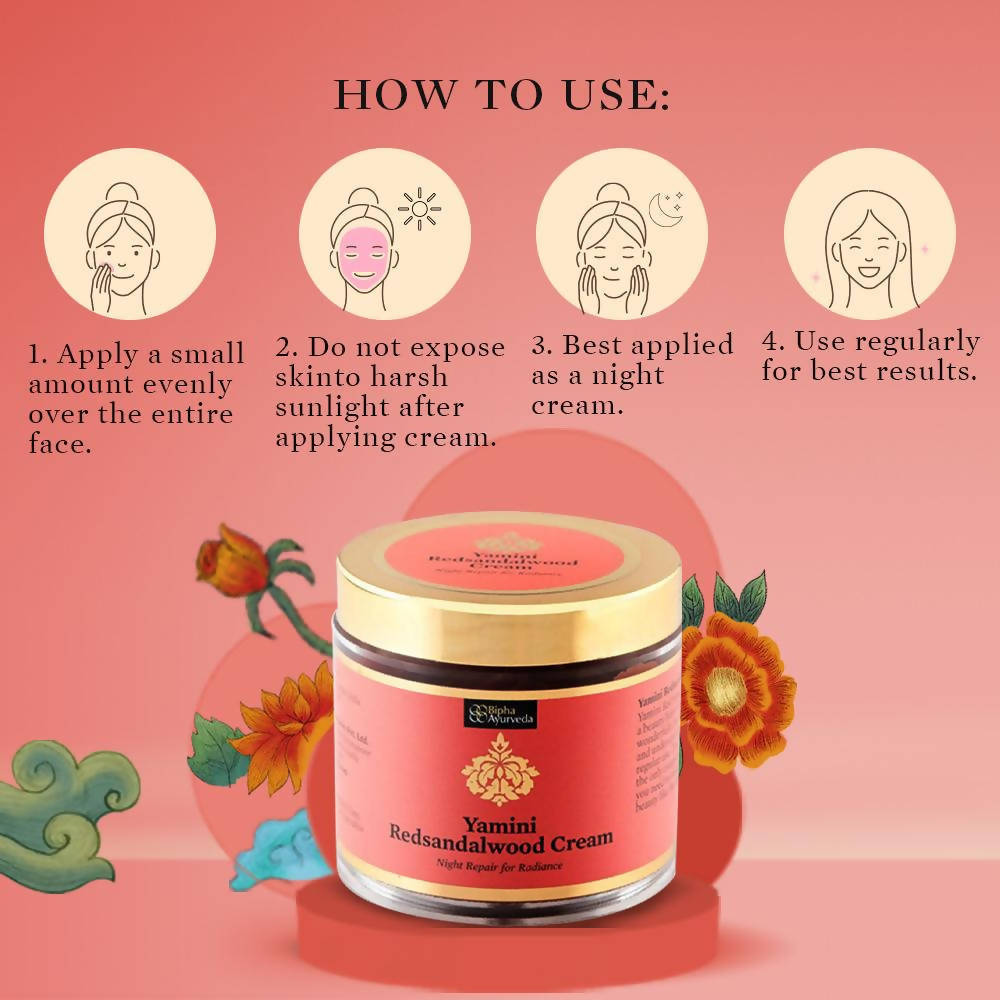 Bipha Ayurveda Yamini Redsandalwood Cream | Grocsy