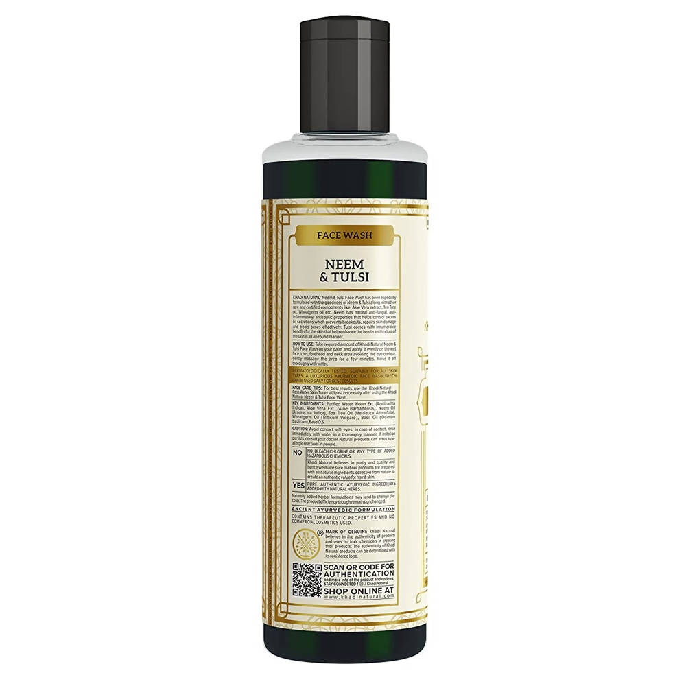 Khadi Natural Neem & Tulsi Face Wash | Grocsy