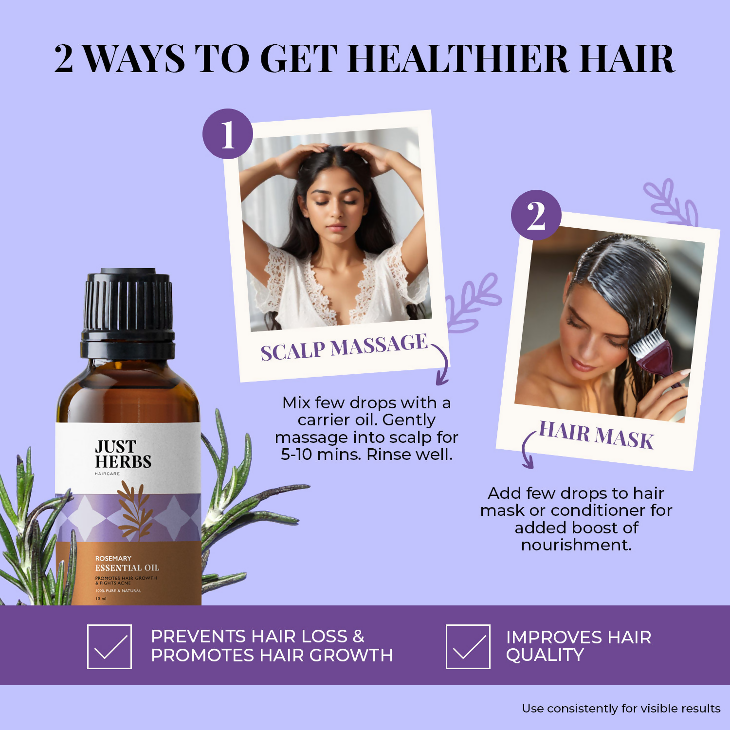 Just Herbs Rosemary Essential Oil | Grocsy