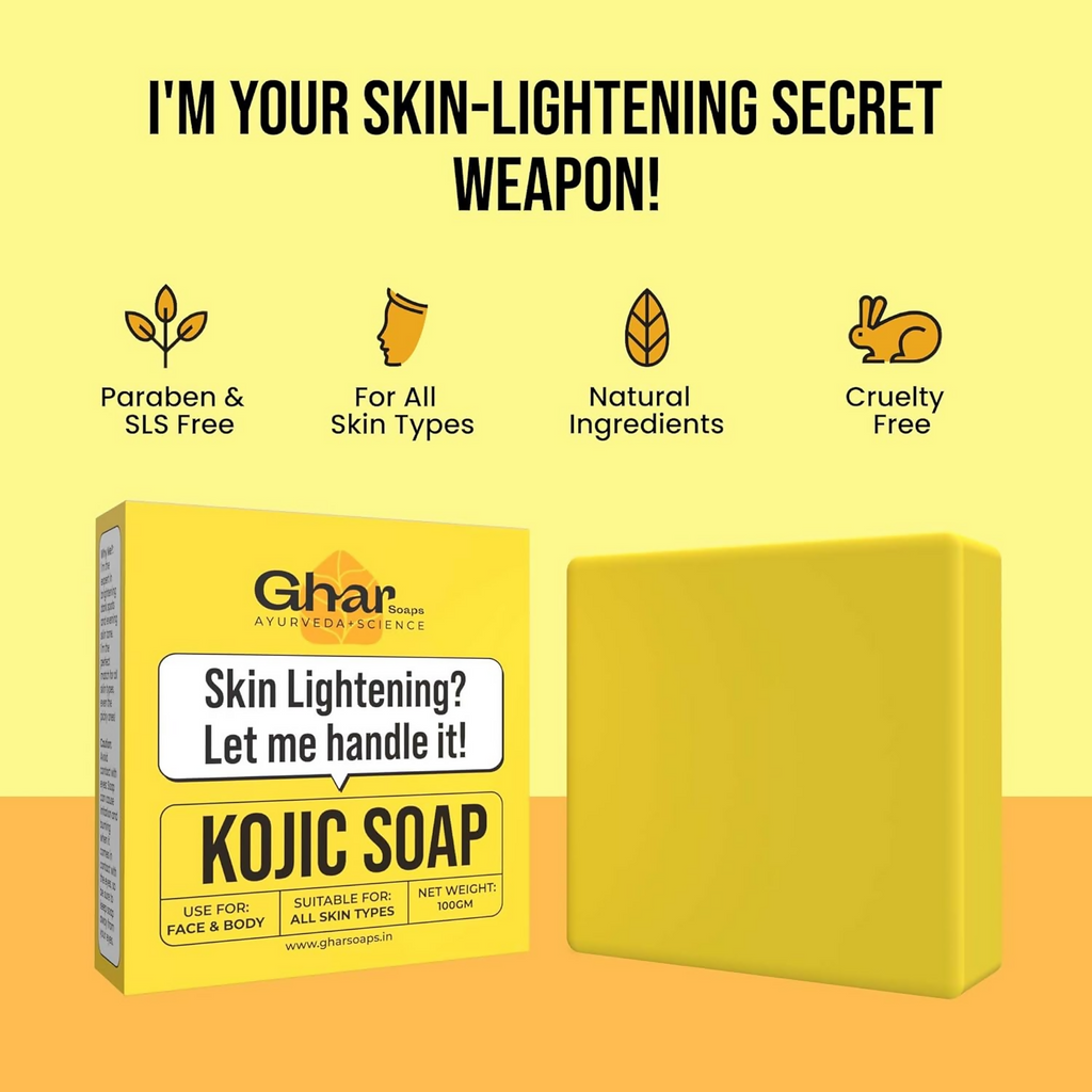 Ghar Soaps Kojic Acid 2% Soap with Niacinamide | Grocsy
