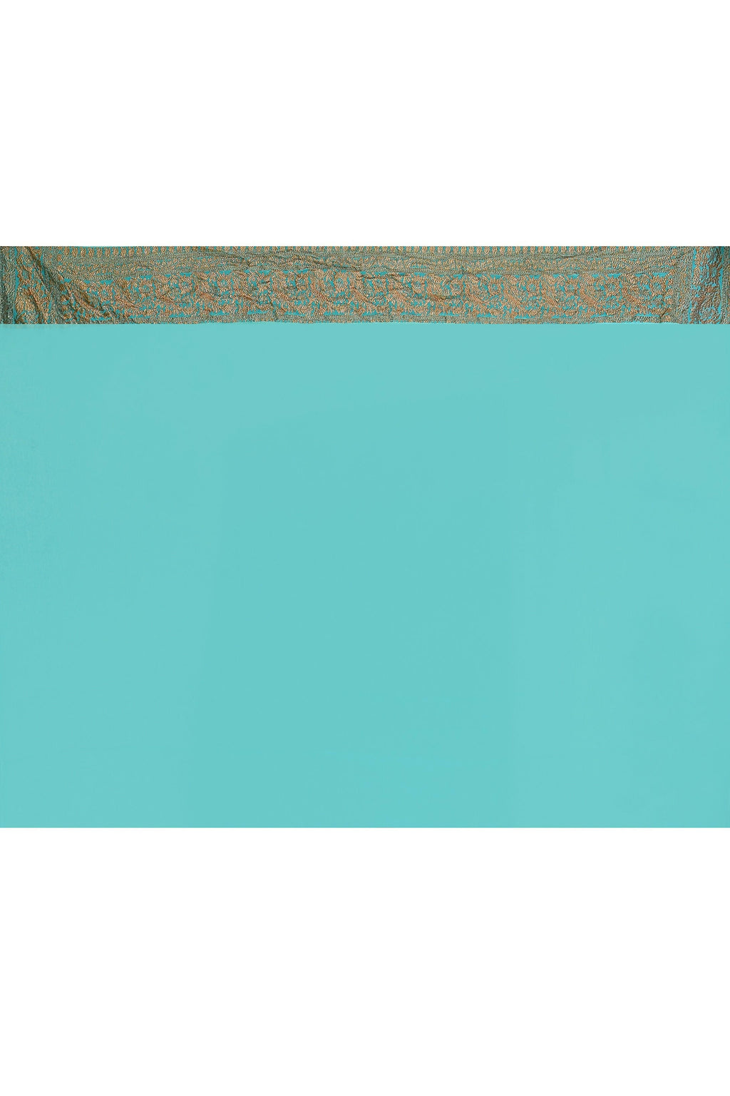 Joban Fashion Sky Blue Crepe Chiffon Pure Handloom Banarasi Silk Saree | Grocsy