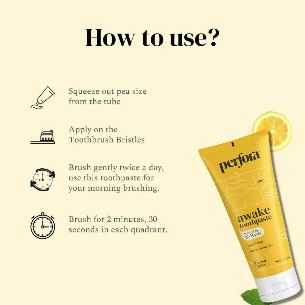Perfora Awake Toothpaste Lemon Mint | Grocsy