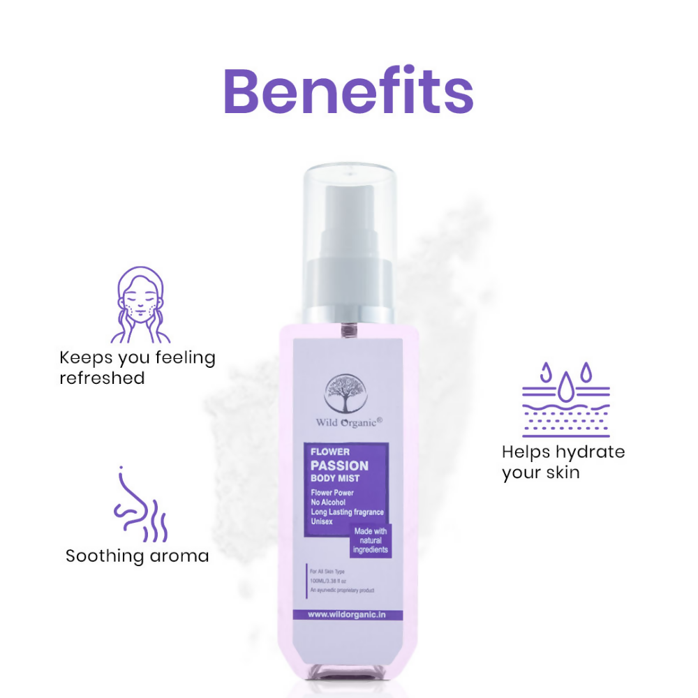Wild Organic Flower Passion Body Mist | Grocsy