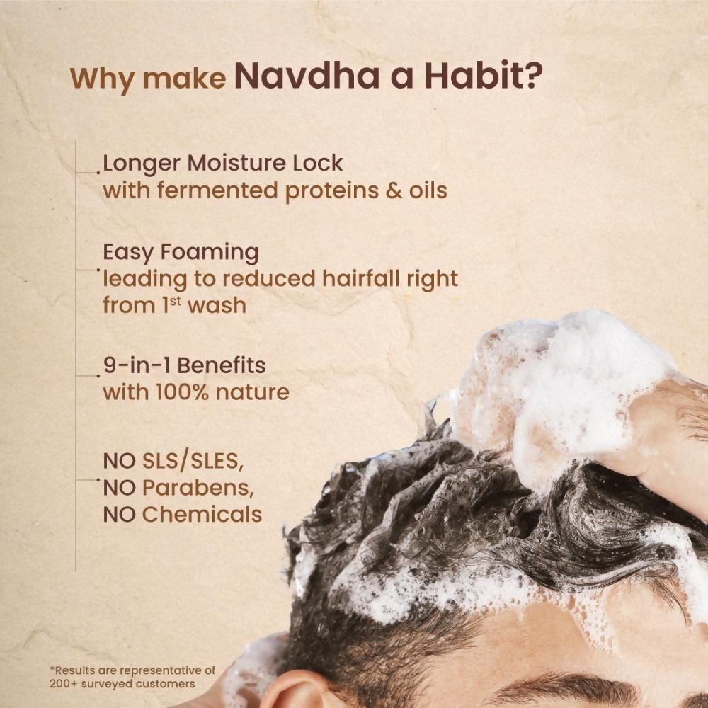 Nat Habit Castor Blackseed Navdha Shampoo | Grocsy