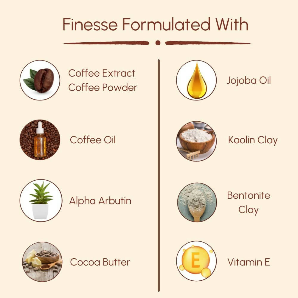 Bornfeel Coffee Face Pack With Coffee Extract And Alpha Arbutin | Grocsy