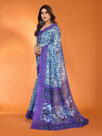 PR Fashion Jamun Kota Doria Printed Saree | Grocsy