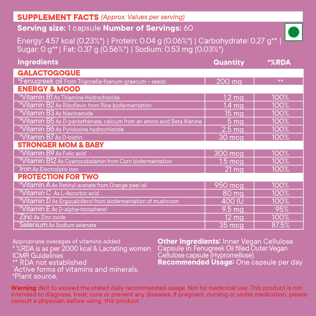 Wellbeing Nutrition Slow | Post Natal Capsules | Grocsy