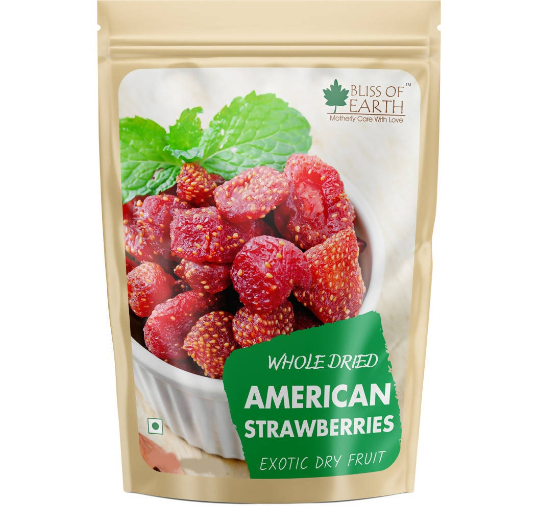 Bliss of Earth Whole Dried American Strawberries | Grocsy