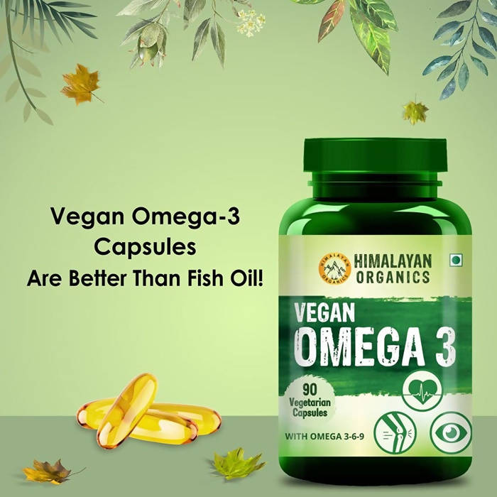 Himalayan Organics Vegan Omega 3 Vegetarian Capsules | Grocsy