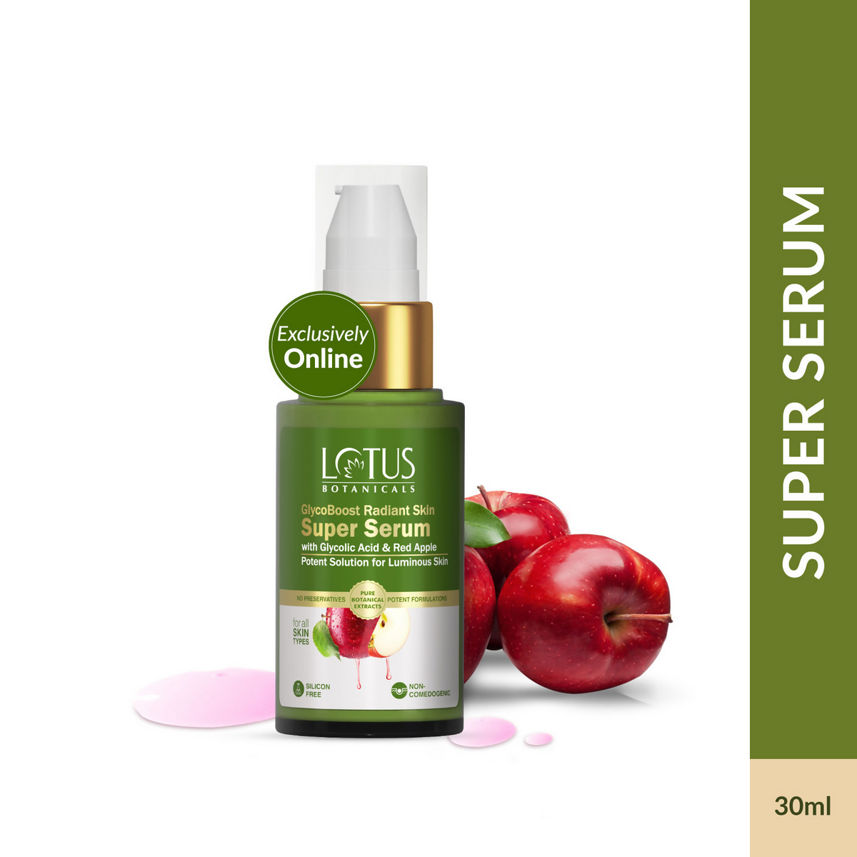 Lotus Botanicals GlycoBoost Radiant Skin Super Serum | Grocsy