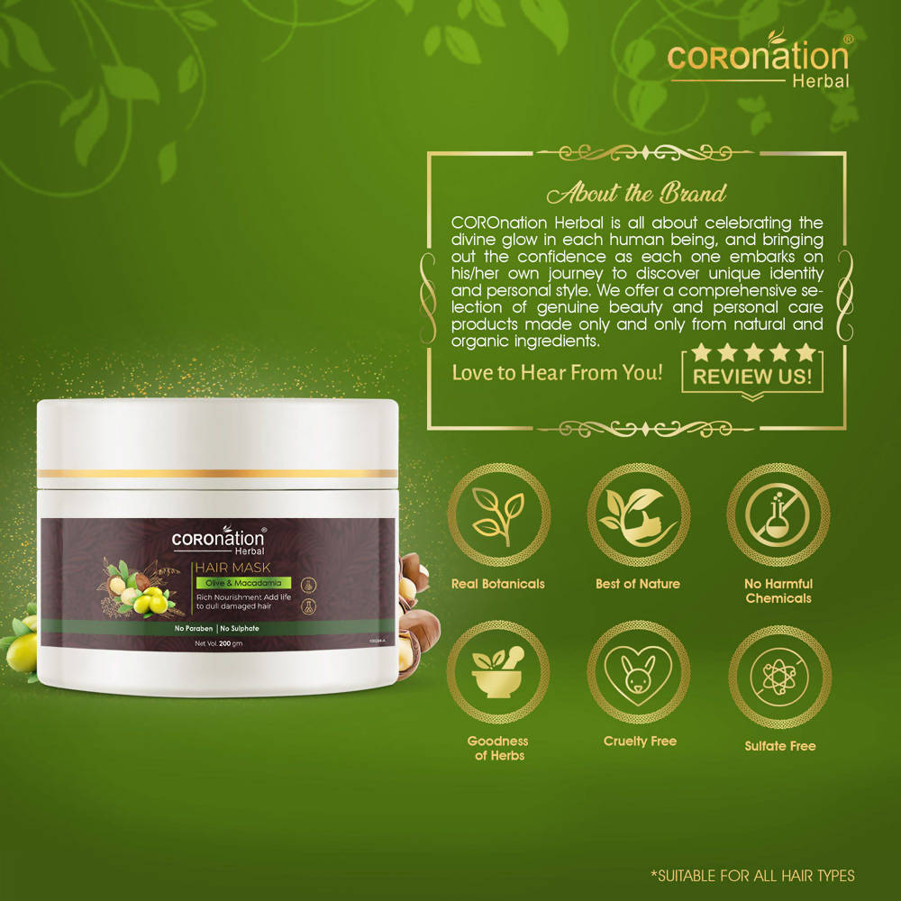 Coronation Herbal Olive and Macadamia Hair Mask | Grocsy
