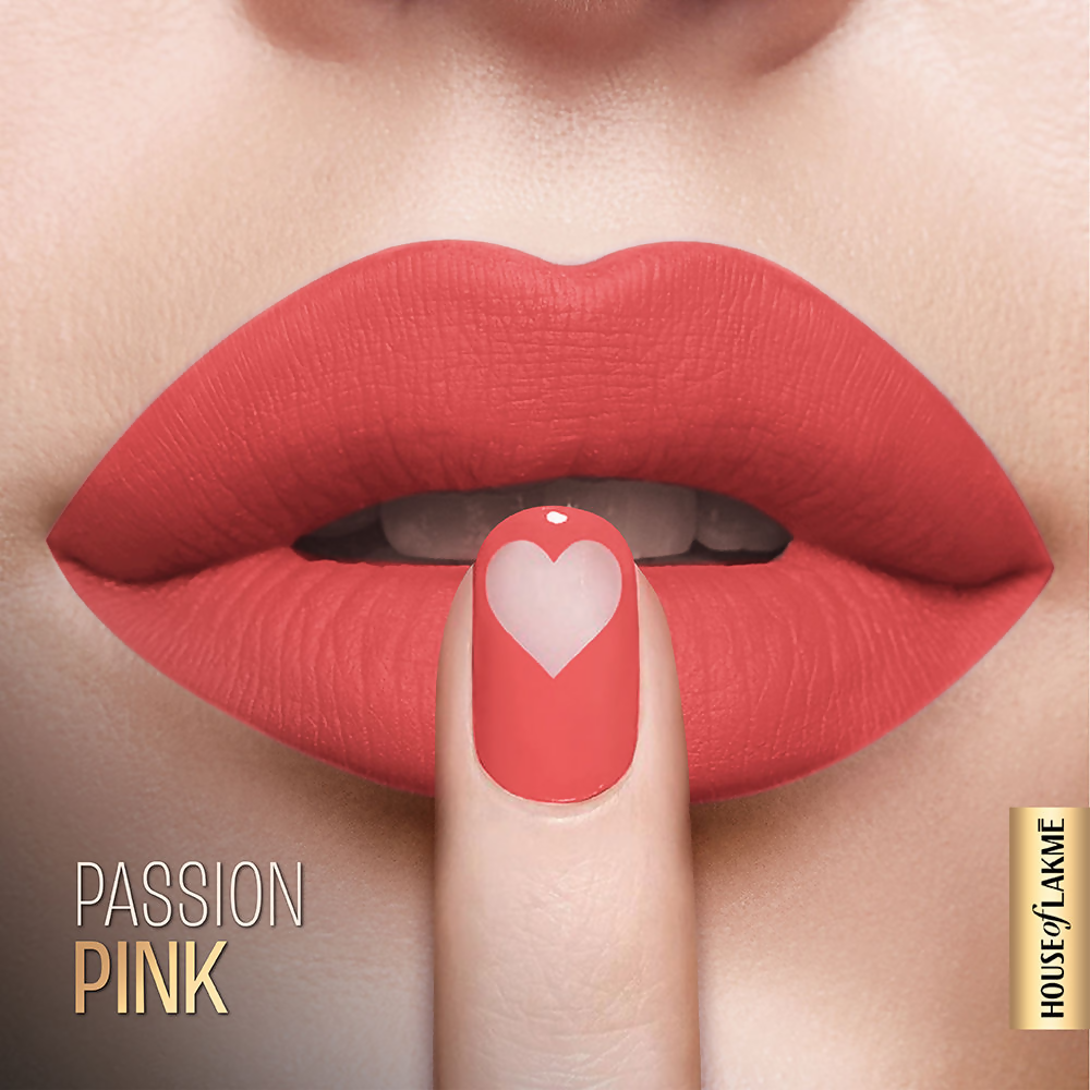Lakme Xtraordin-Airy Velvet Matte Lip Mousse - Passion Pink | Grocsy