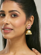 Nuyug 22k Gold-Plated Jhumkas | Grocsy