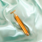 Natural Vibes 24k Gold Vibrating Face Roller & Sculptor with Free Gold Beauty Elixir Oil | Grocsy