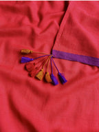 Suta Red Solid Mul Cotton Saree | Grocsy