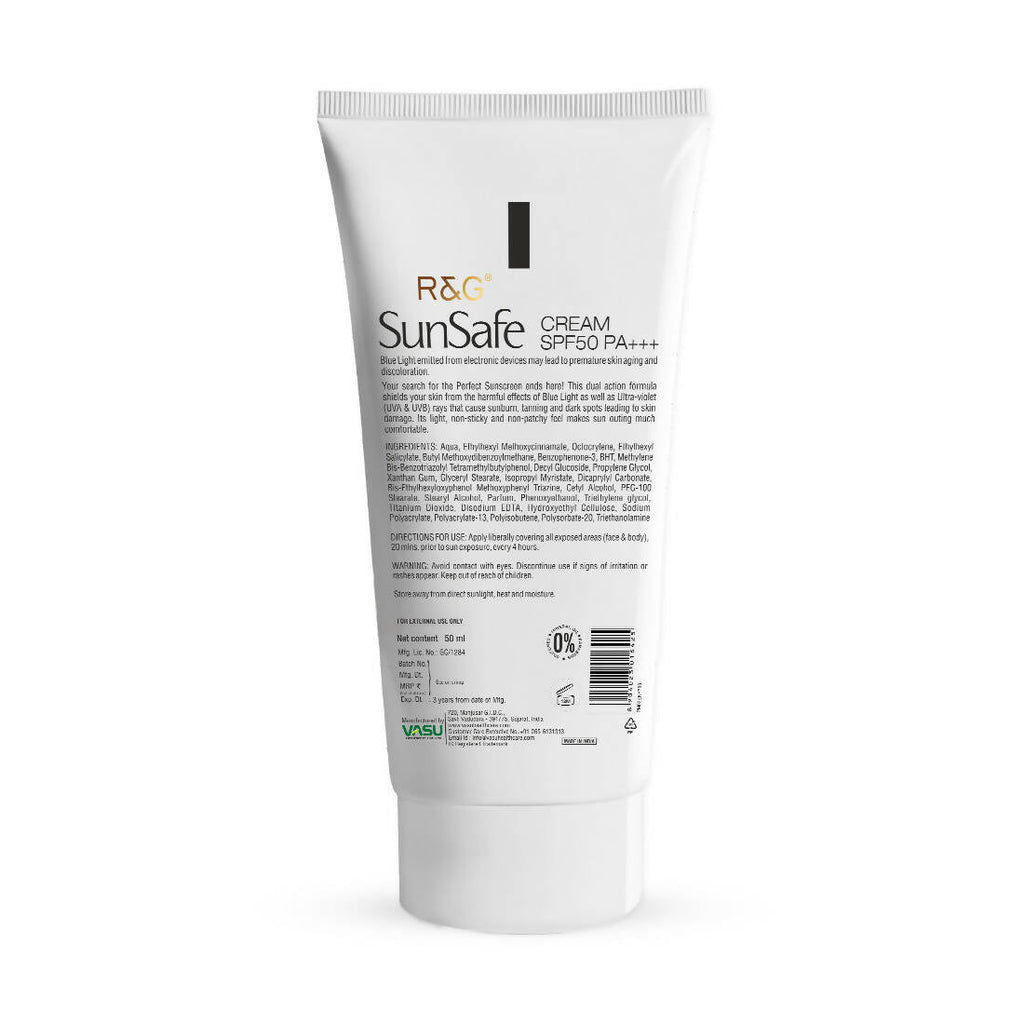 Vasu Healthcare R&G SunSafe SPF 50 Sunscreen | Grocsy