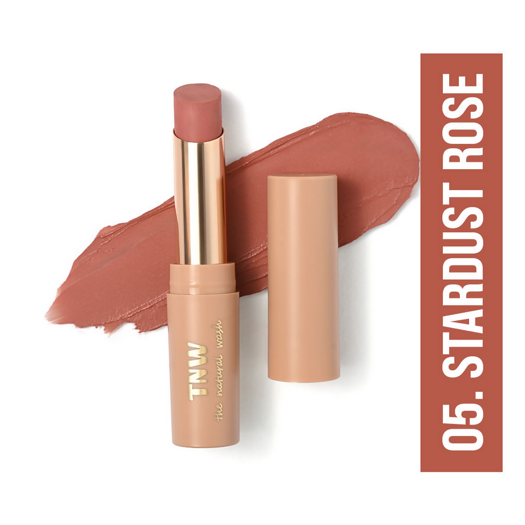 The Natural Wash Silky Matte Fusion Longstay Bullet Lipstick - Stardust Rose | Grocsy