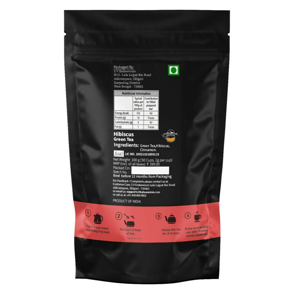 Tea Sense Hibiscus Green Tea | Grocsy