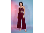 Red Georgette Sequence With Thread Designer Co-Ord Set - Flory | Grocsy