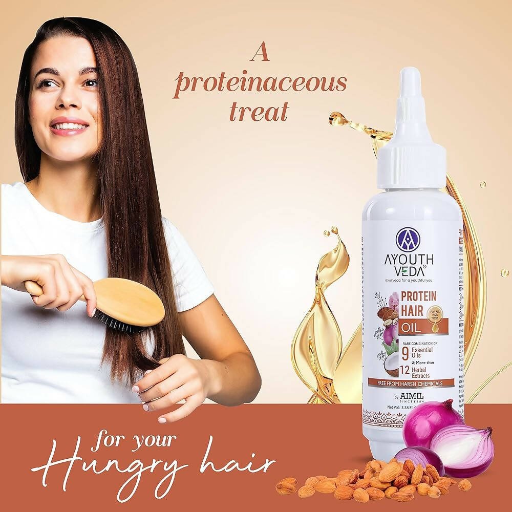 Ayouthveda Protien Hair Oil | Grocsy