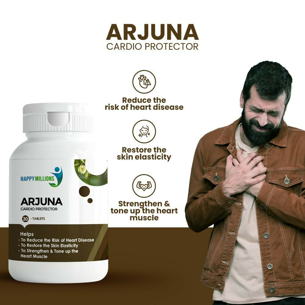 HappyMillions Arjuna Tablets | Grocsy