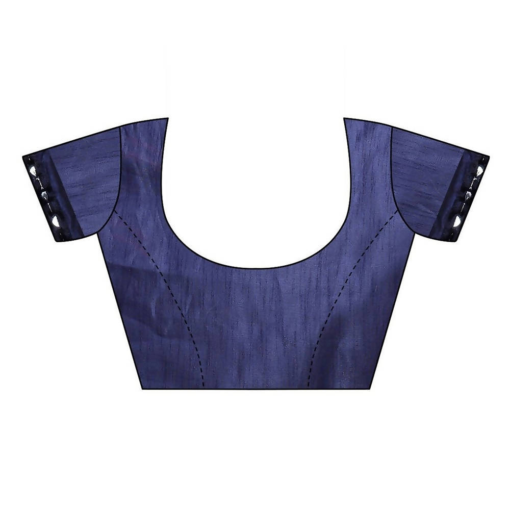 Vamika Blue Lycra Designer Saree (Niya Blue) | Grocsy