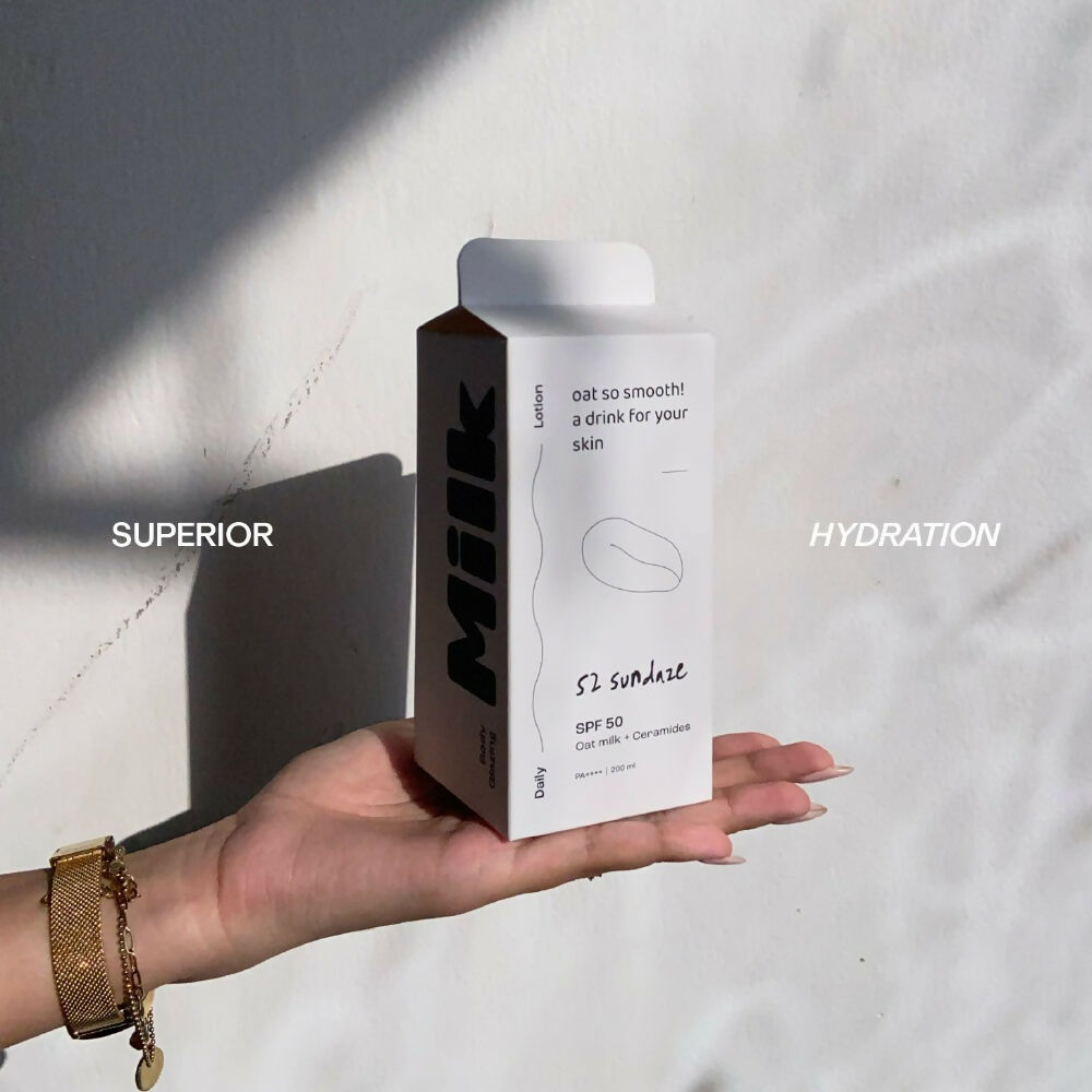 52 Sundaze SPF50 Body Glazing Milk with Oat Milk & Ceramides | Grocsy