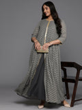 Ahalyaa Women's Traditional wear Ethnic Dress - Grey | Grocsy