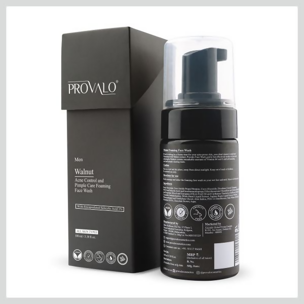 Provalo Walnut Acne Control And Pimple Care Foaming Face Wash For Men | Grocsy