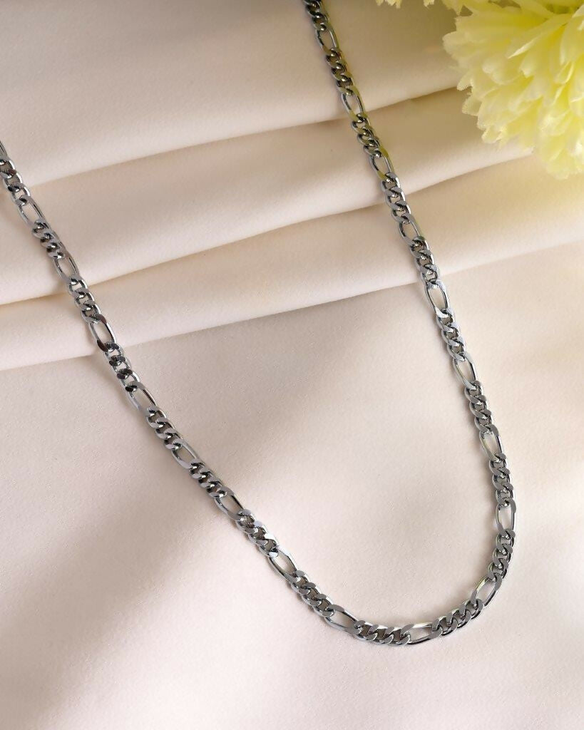 VOJ Silver Plated Cuban Link Chain | Grocsy