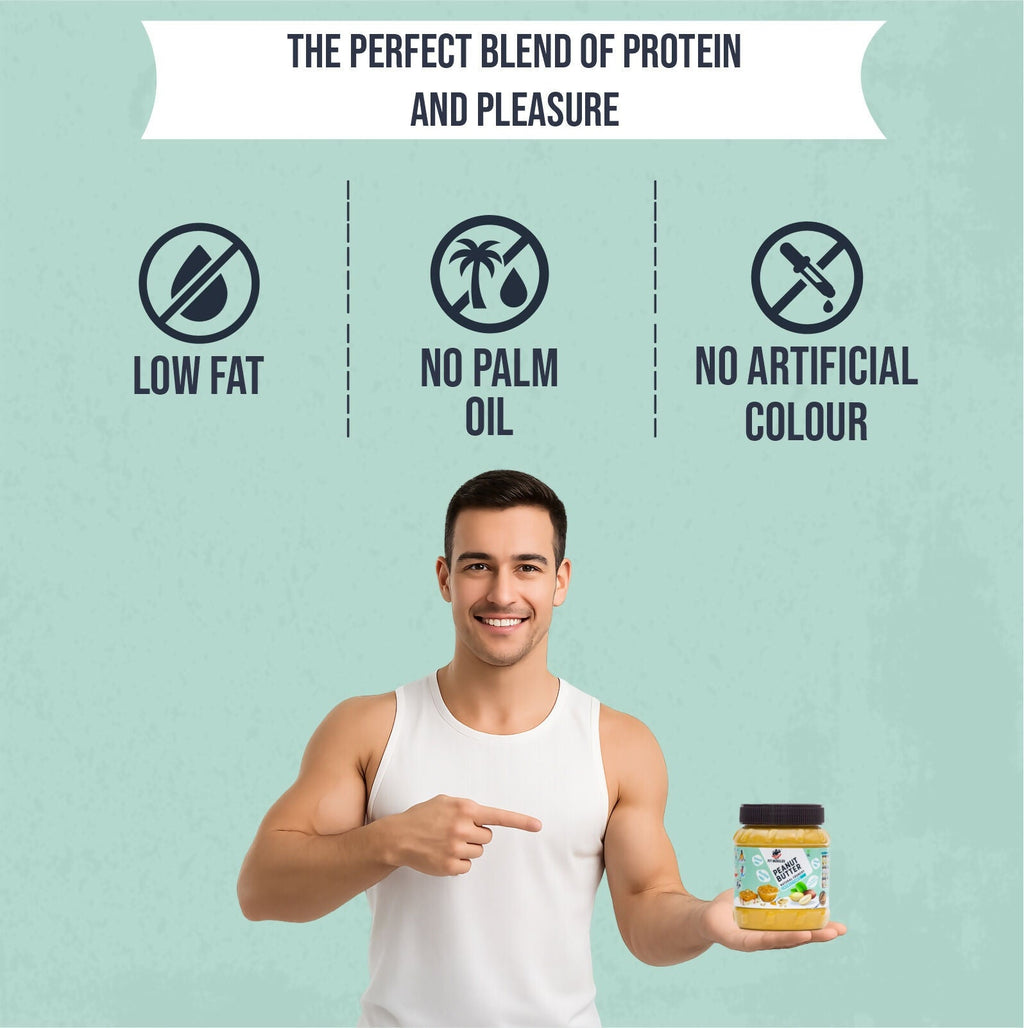 Fit Muscles Natural Crunchy Peanut Butter | Grocsy