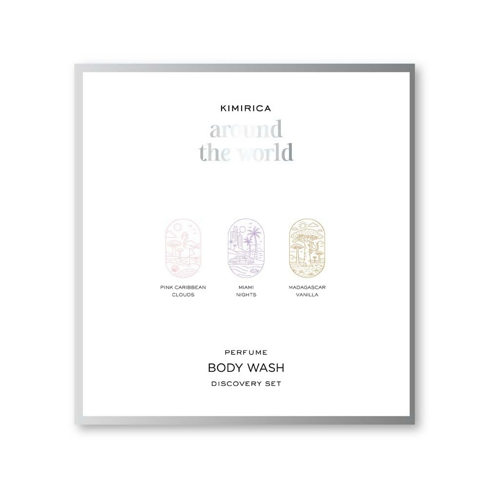 Kimirica Around The World Perfume Body Wash Trio Kit Gift Set | Grocsy