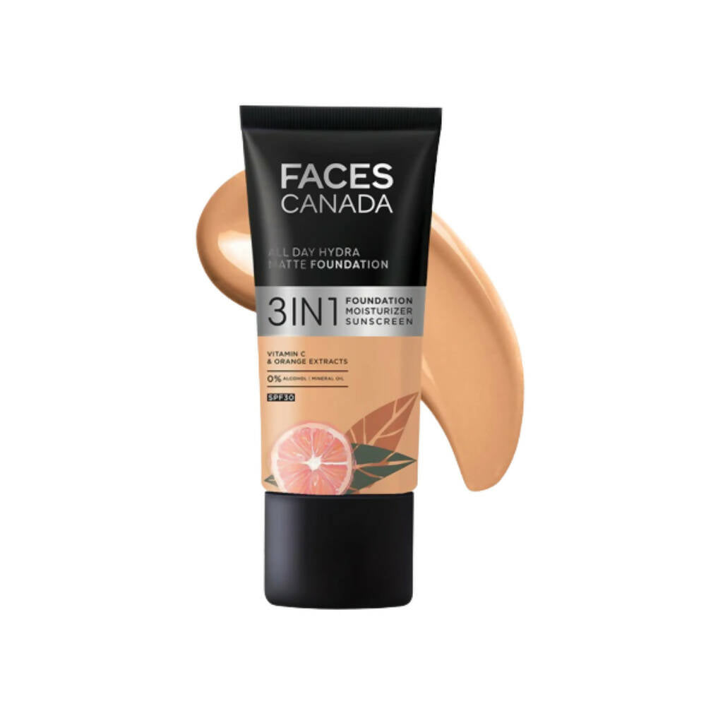 Faces Canada All Day Hydra Matte Foundation-Golden Beige 032 | Grocsy