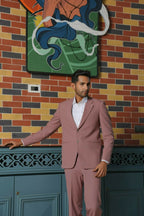 Vienna Mauve Blazer Set – 4-Way Stretch Tailored Suit For Men | Wedding & Party Wear by Hilo Design | Grocsy