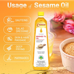 Shagun Cold Pressed Sesame Oil - Washed Til Oil | Grocsy